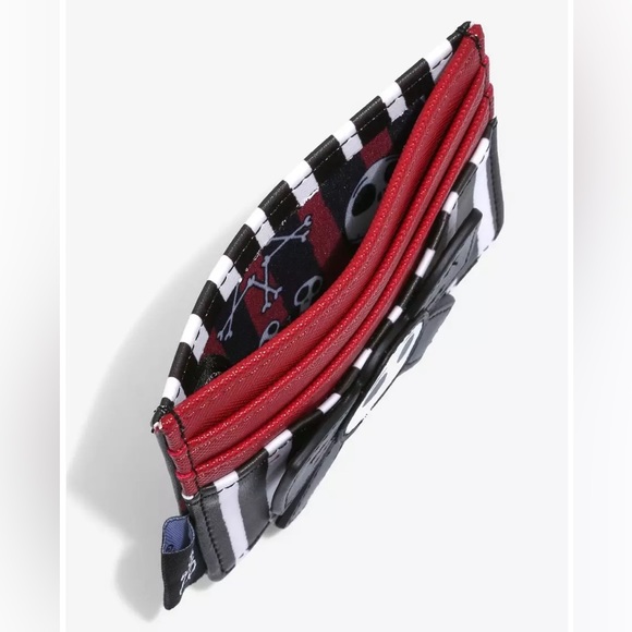 LOUNGEFLY DISNEY The Nightmare Before Christmas Jack with Wreath CARDHOLDER! - Picture 3 of 4